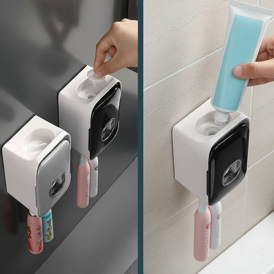 Organize Your Bathroom with the Smart Toothpaste Dispenser