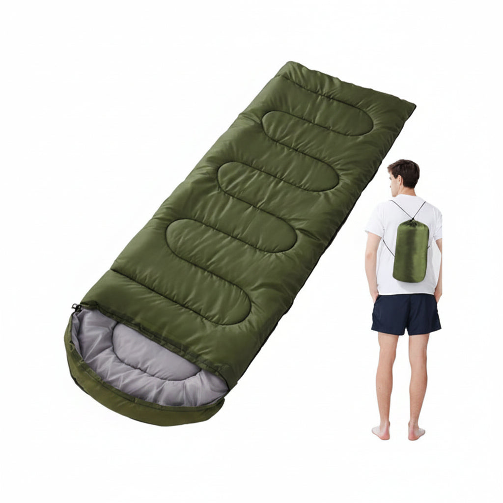 CAMPWARM - Cozy Envelope Sleeping Bag for Outdoor Escapes