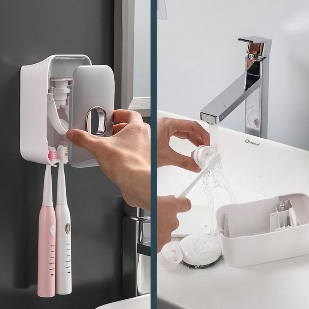 Organize Your Bathroom with the Smart Toothpaste Dispenser