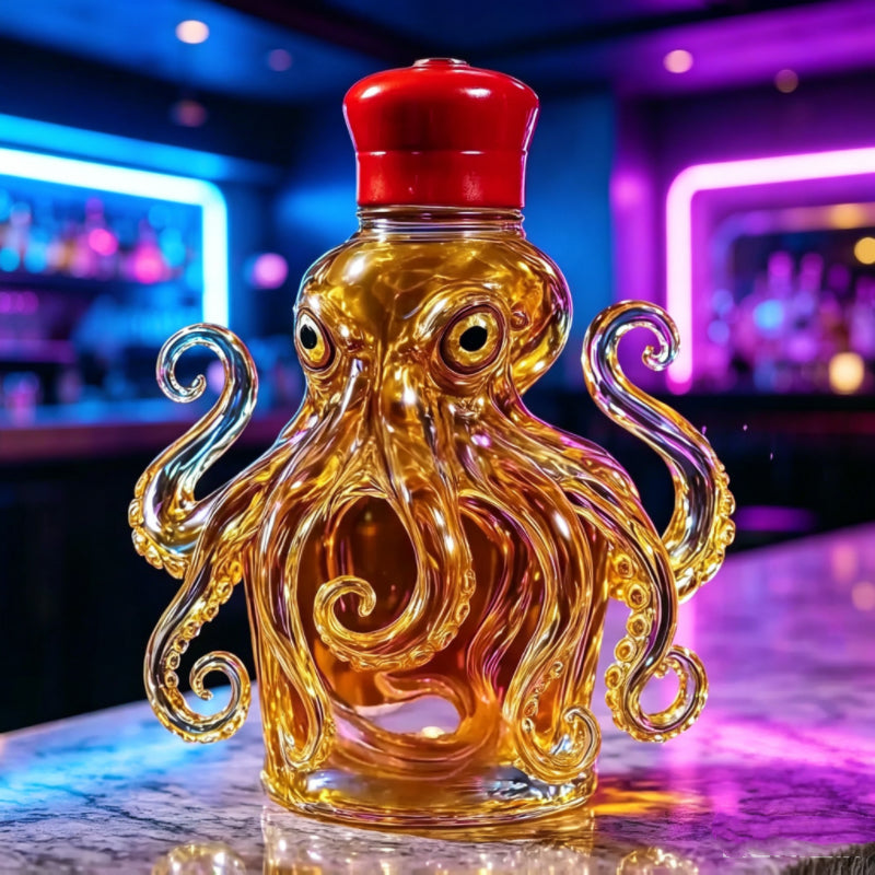 Ocean Breeze - Elegant Glass Wine Decanter for Spirits