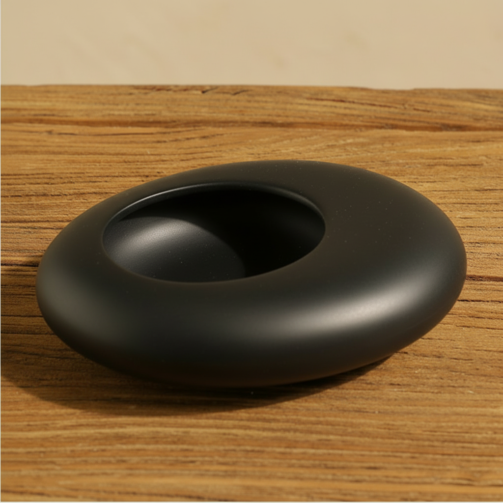 SereneStone – Artistic Shallow Ceramic Planter for Bonsai