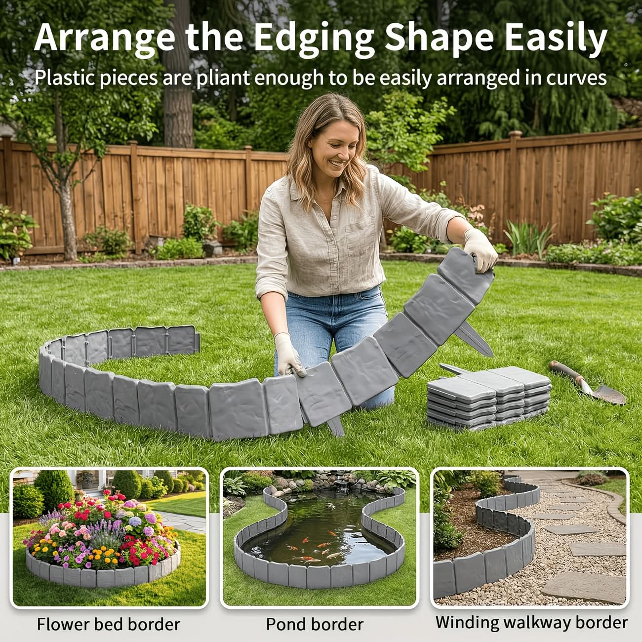 Elegant Garden Edging Solution for Neat Lawn Borders