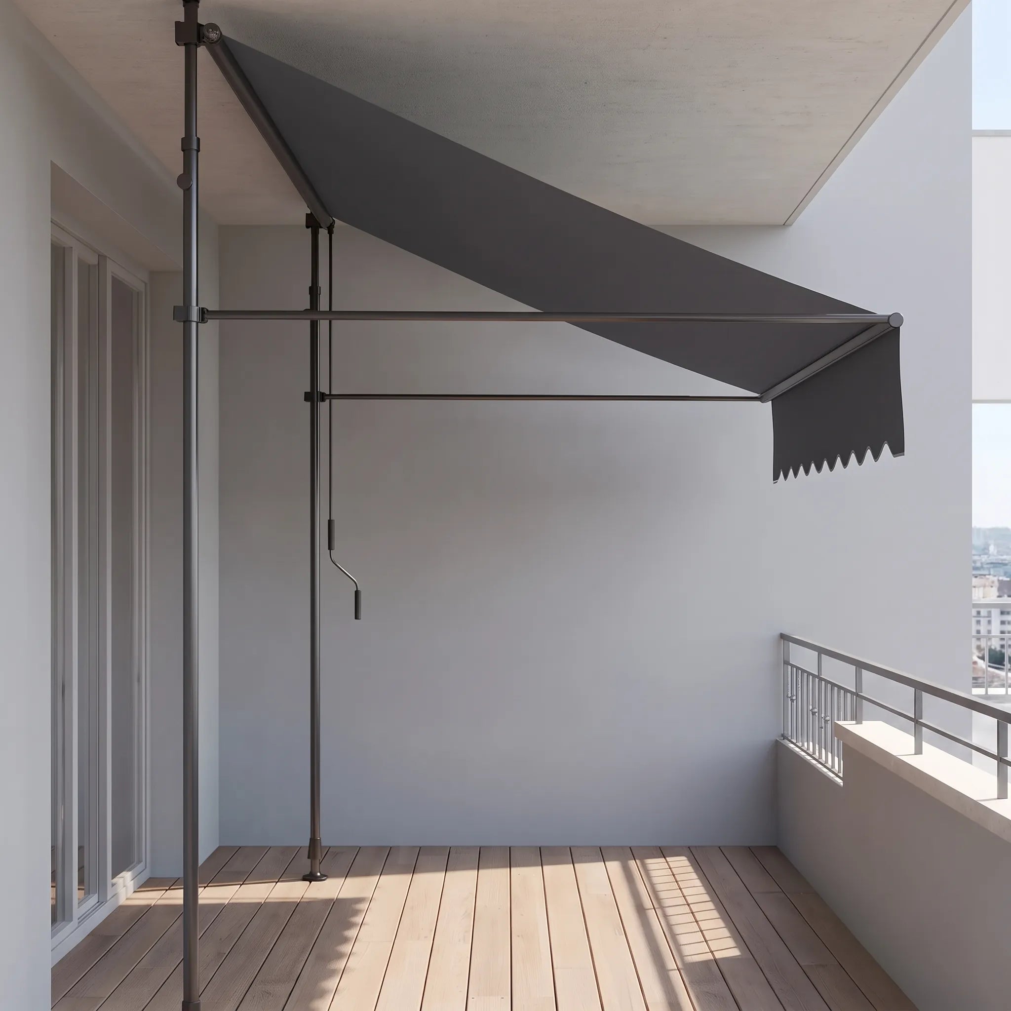 Retractable Manual Awning - Outdoor Shade Solution