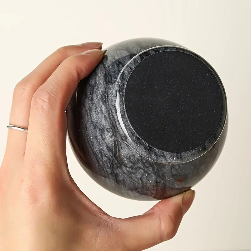Elegant Marble Mortar and Pestle Set for Spices