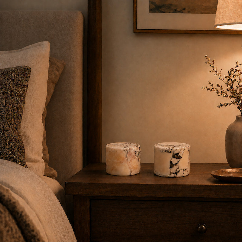 Elegant Marble Touch Table Lamp with Rechargeable Design
