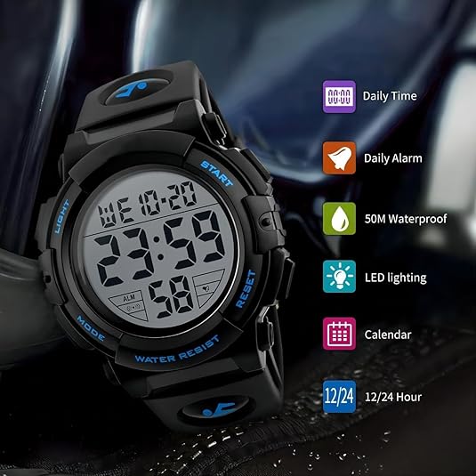 Adventurer Pro | Men's Rugged Waterproof Sports Watch with LED Display
