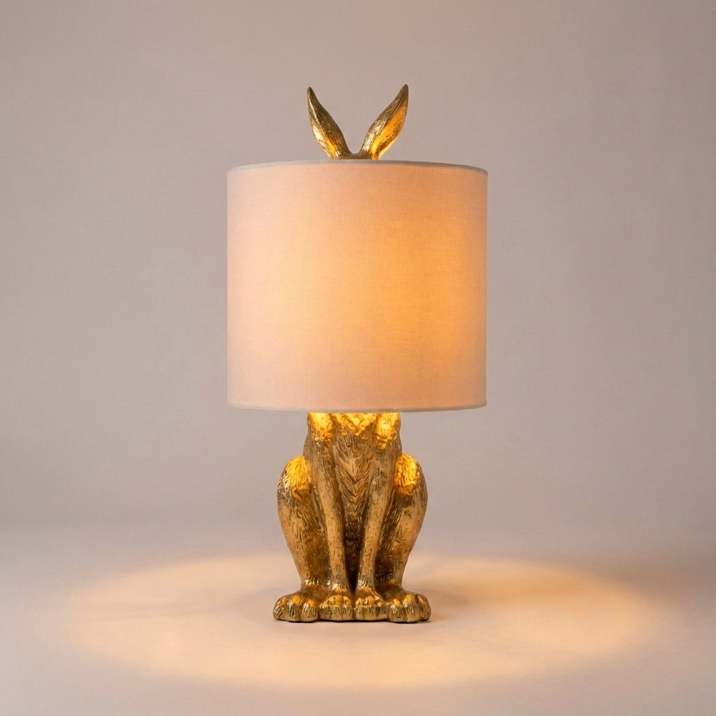 Animal-Themed Accent Lamp with Mask Design