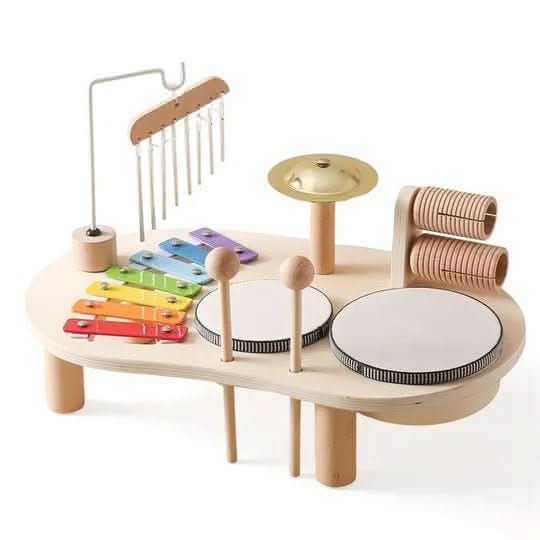 Harmonious Discovery – 8-Piece Wooden Music Instrument Set