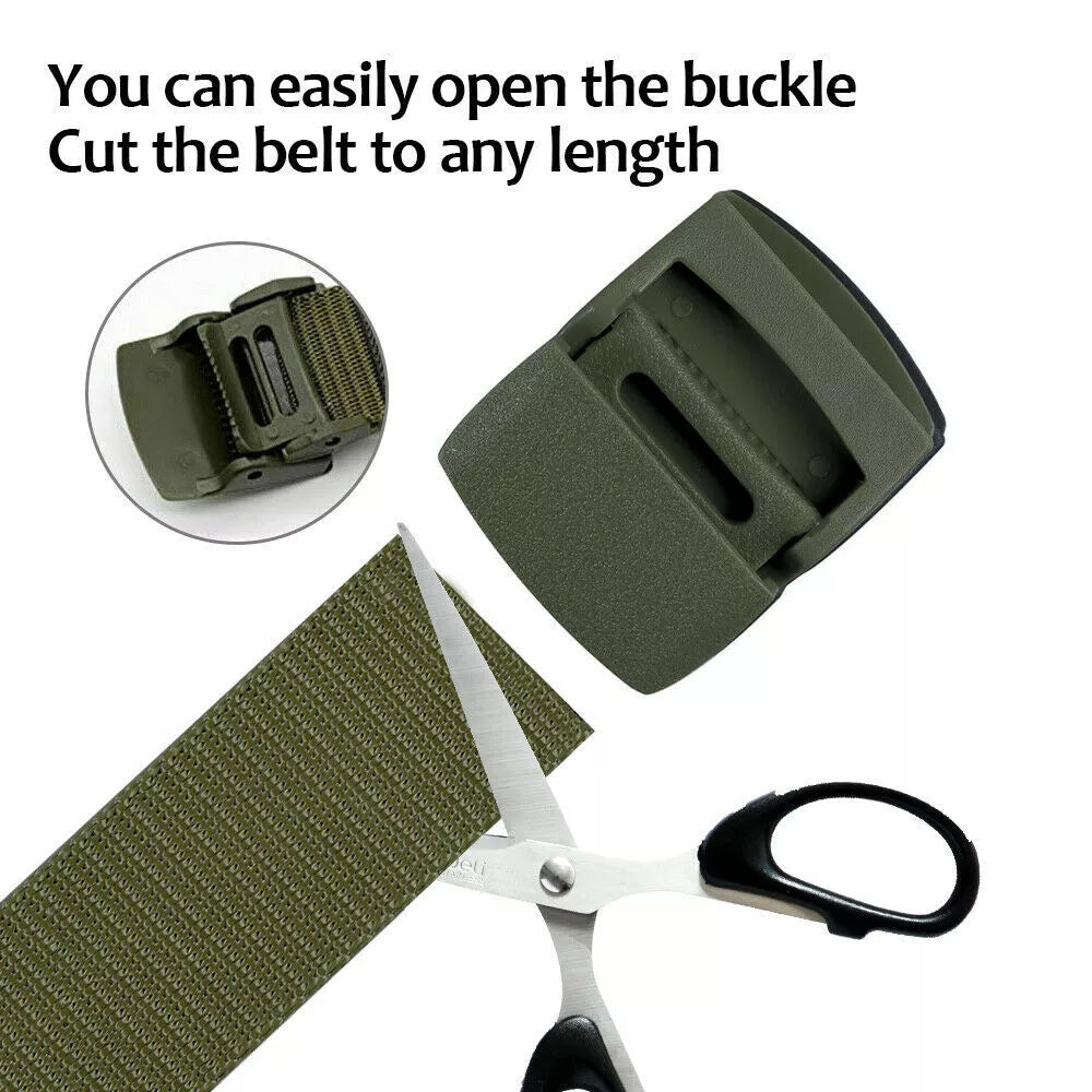 Durable Adjustable Canvas Belts for Outdoor & Tactical Use