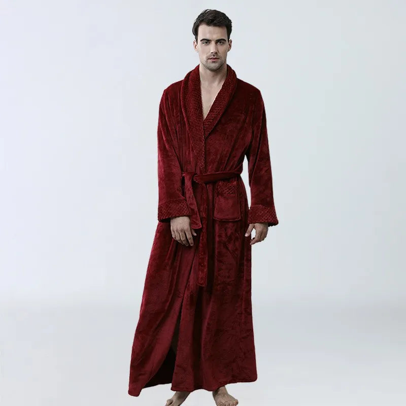 Men's Luxe Fleece Robe – Cozy and Stylish Long Gown