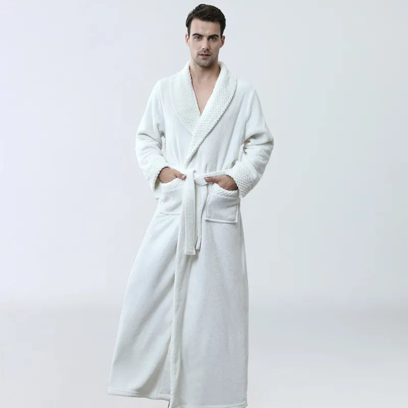 Men's Luxe Fleece Robe – Cozy and Stylish Long Gown