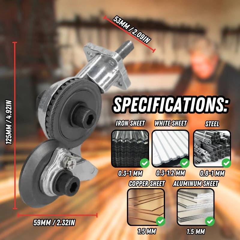 Heavy-Duty Metal Cutting Drill Attachment for Precision Work