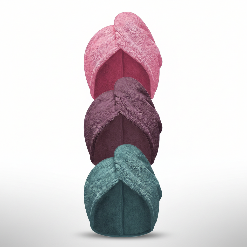 Hair Wrap in Microfiber Material for Quick Drying