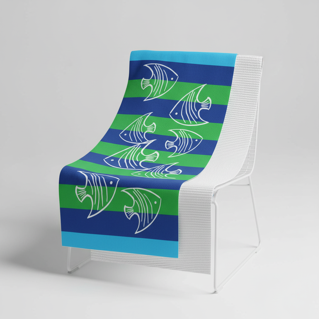 Flamingo Print Microfiber Towel for Beach Use