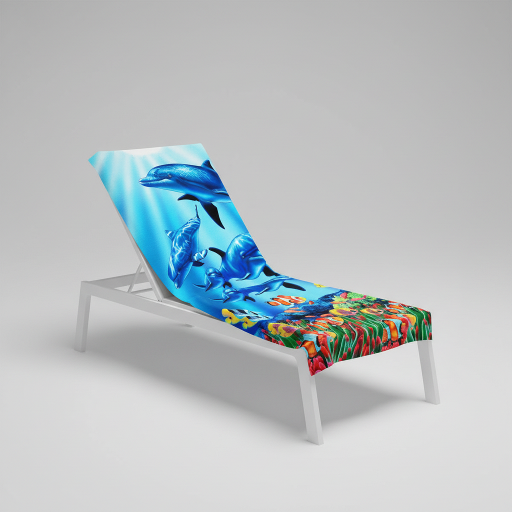 Flamingo Print Microfiber Towel for Beach Use