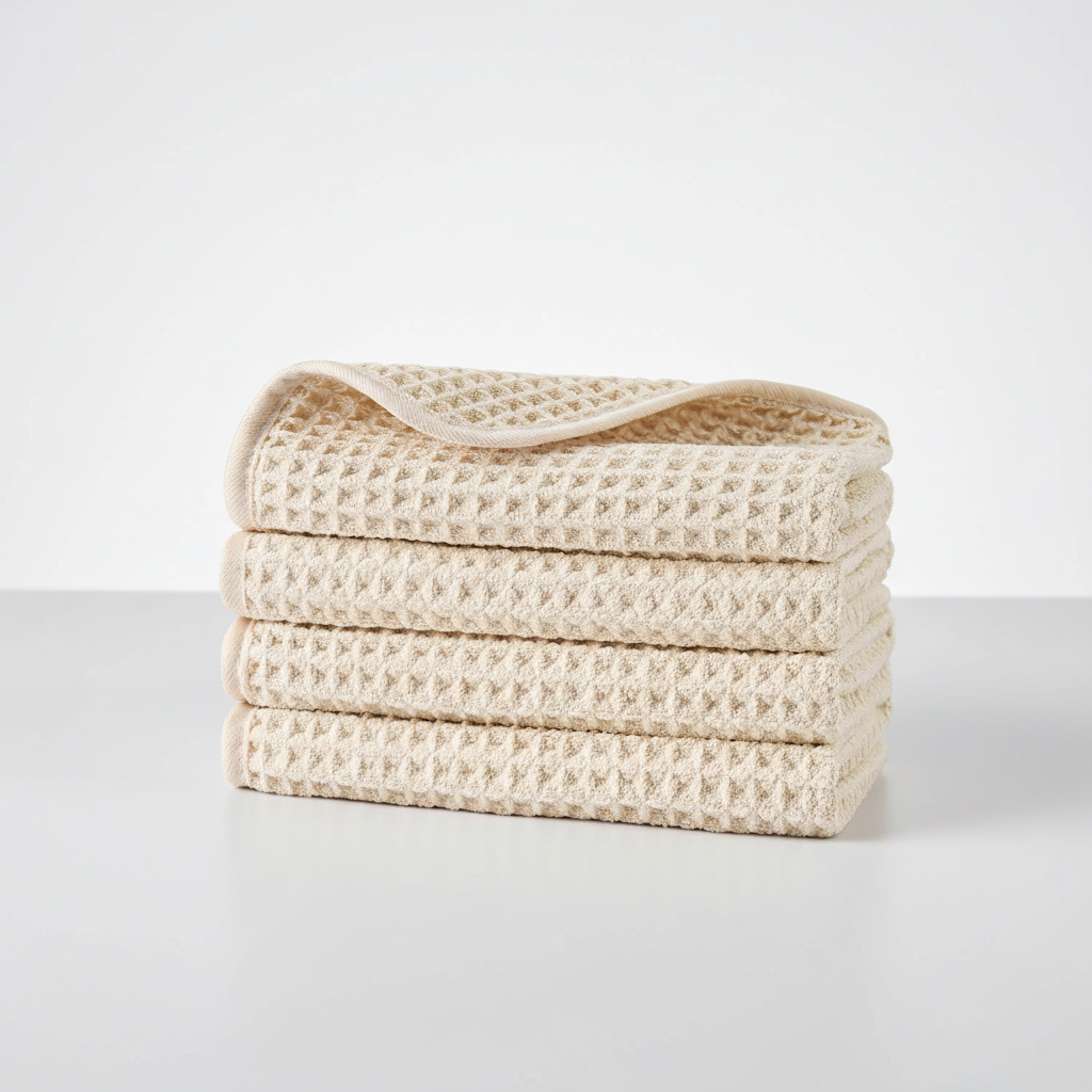Waffle Weave Microfiber Cleaning Towel