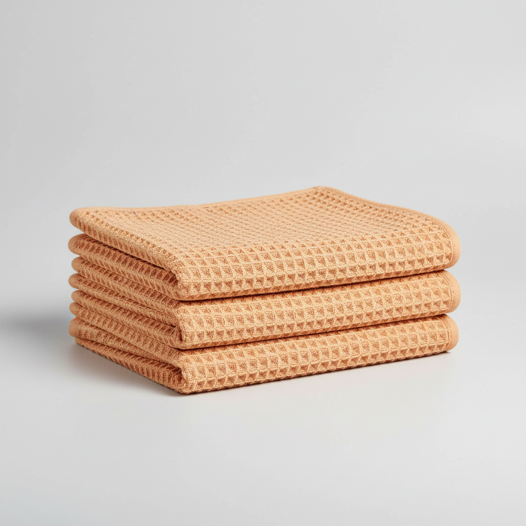 Waffle Weave Microfiber Cleaning Towel