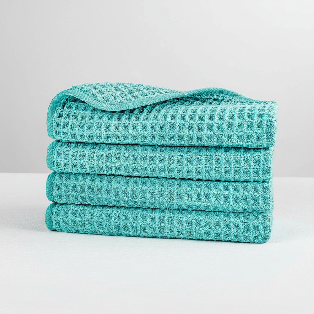 Waffle Weave Microfiber Cleaning Towel