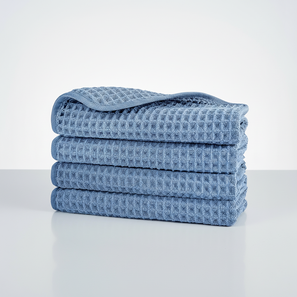 Waffle Weave Microfiber Cleaning Towel