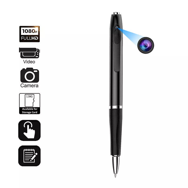 Compact Smart Pen: HD Voice & Video Recorder for Professionals