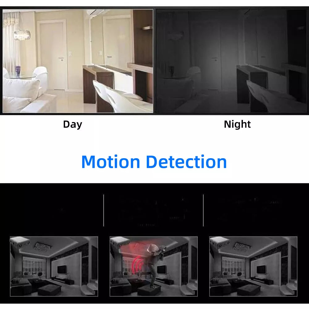 Compact Wi-Fi Surveillance Camera with Audio Recording