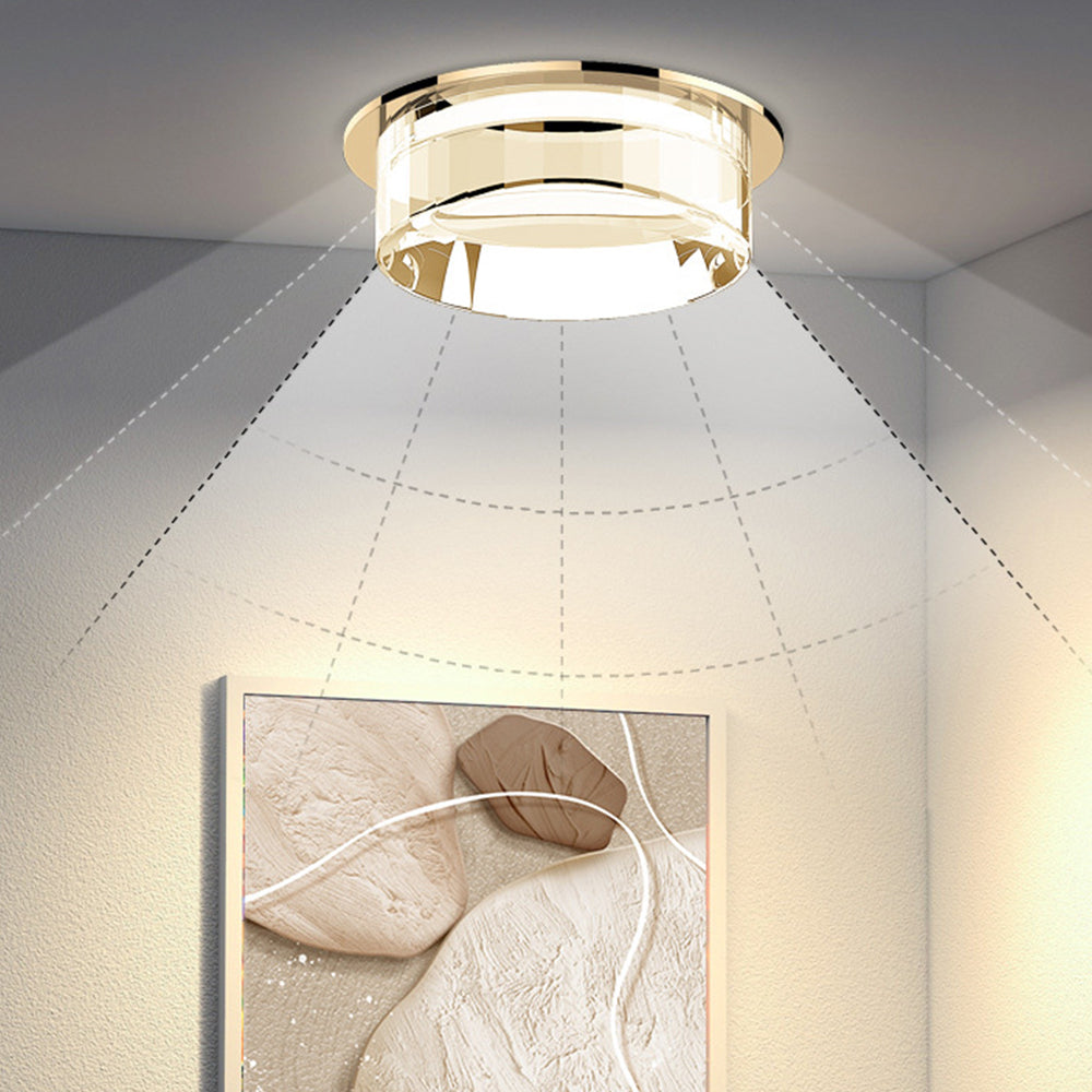 Sleek Compact Ceiling Fixture, LED Ready, 7W Maximum Power