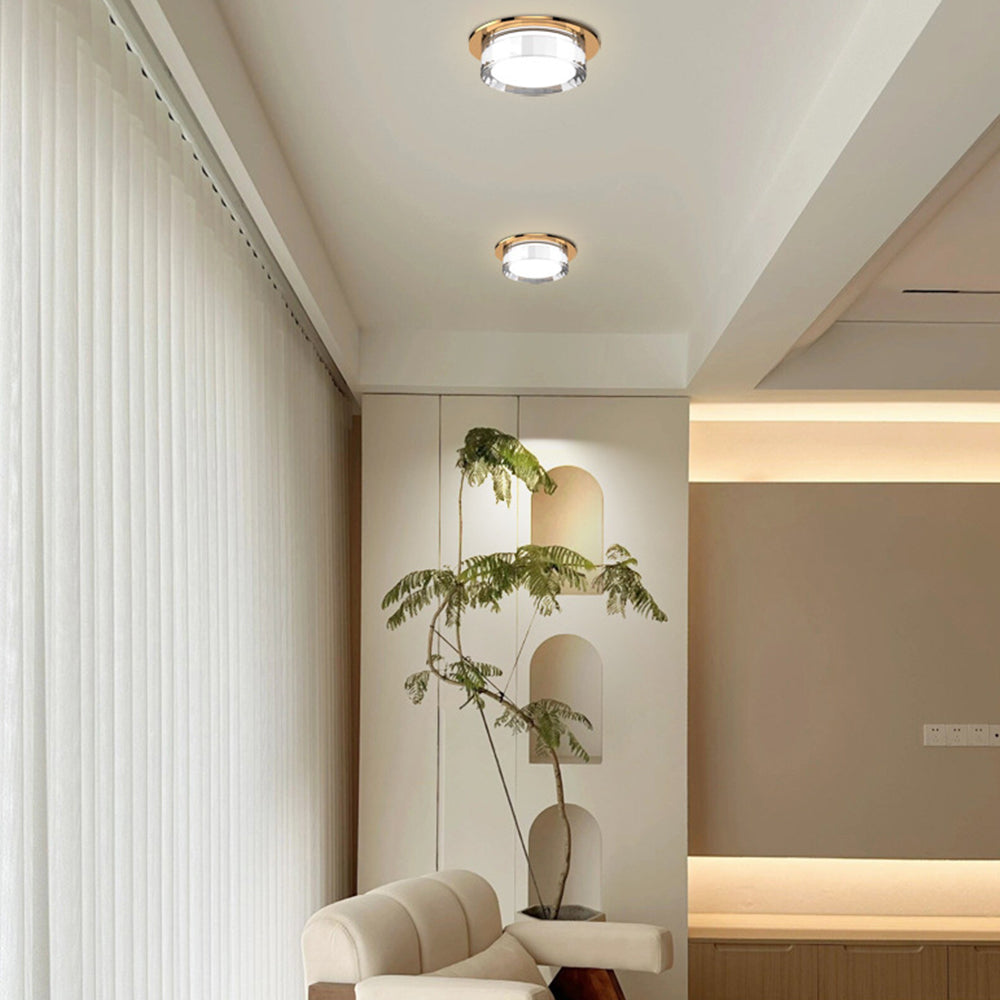 Sleek Compact Ceiling Fixture, LED Ready, 7W Maximum Power