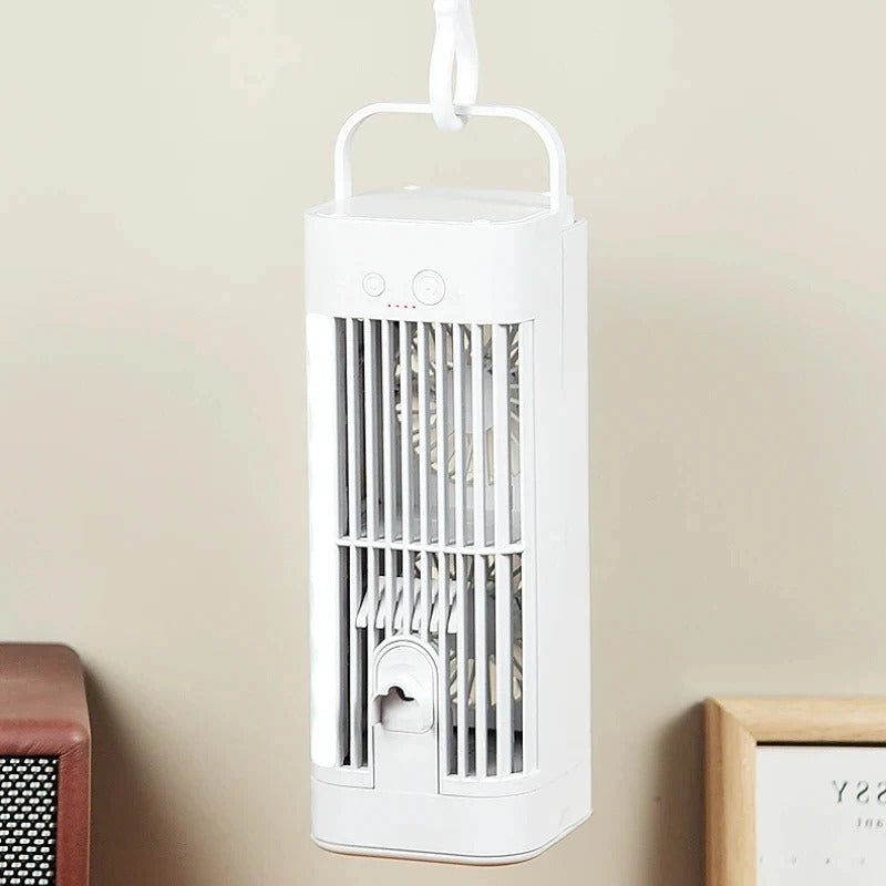 Compact USB Cooling Mist Fan with Night Light