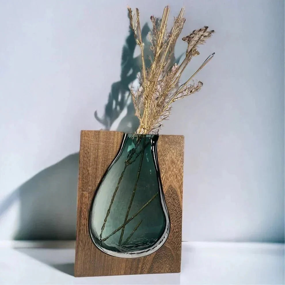 Elegant Water Droplet Vase - Handmade Nordic Design