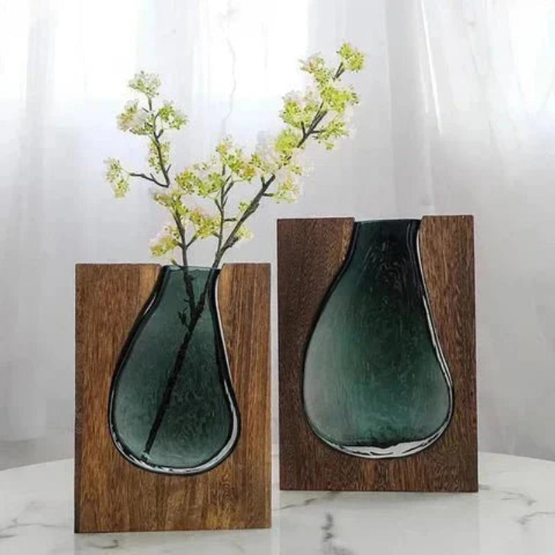 Elegant Water Droplet Vase - Handmade Nordic Design