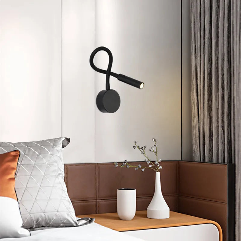 Versatile Wall-Mounted Reading Light with Adjustable Arm