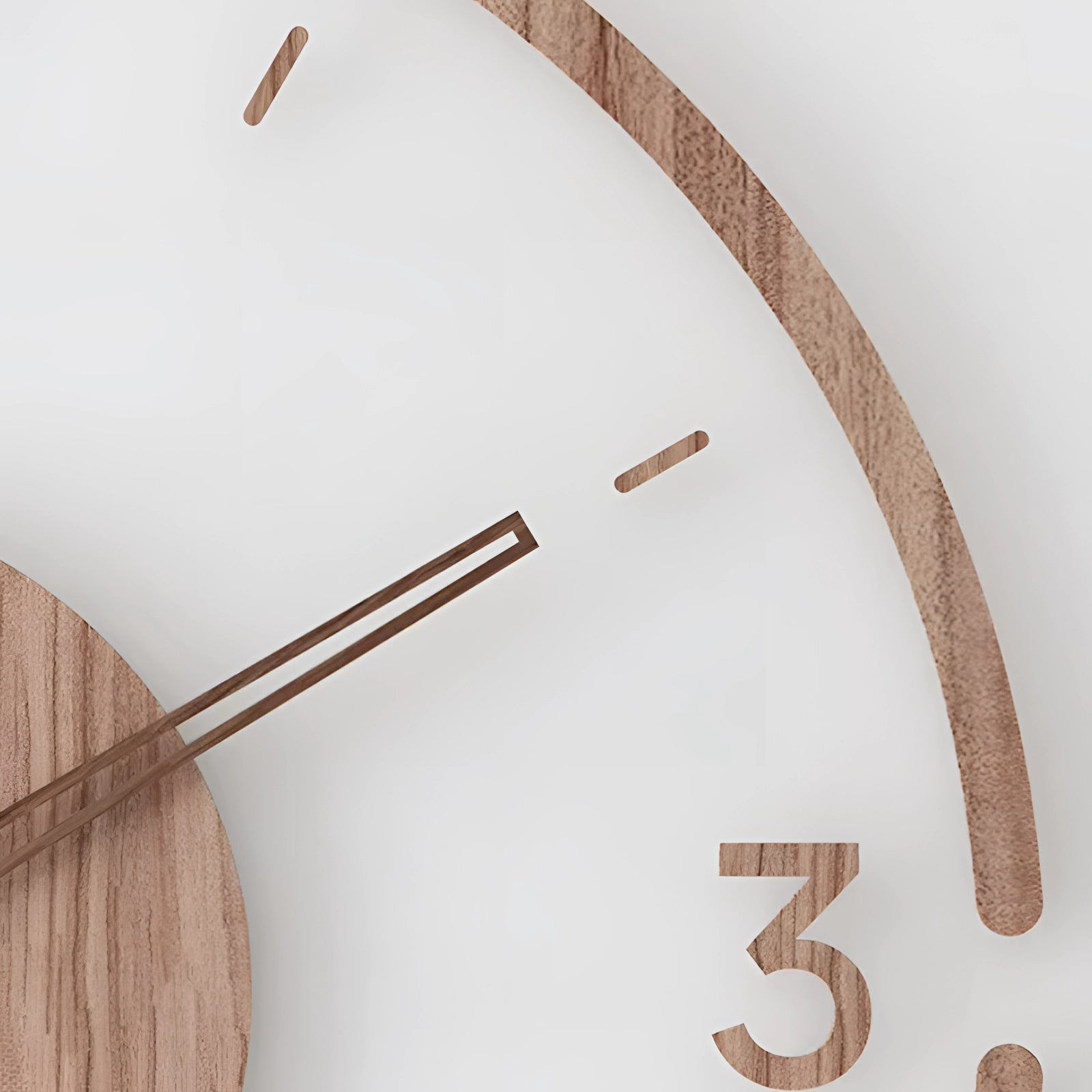 Elegant 40cm Wooden Wall Clock | Silent Quartz Functionality