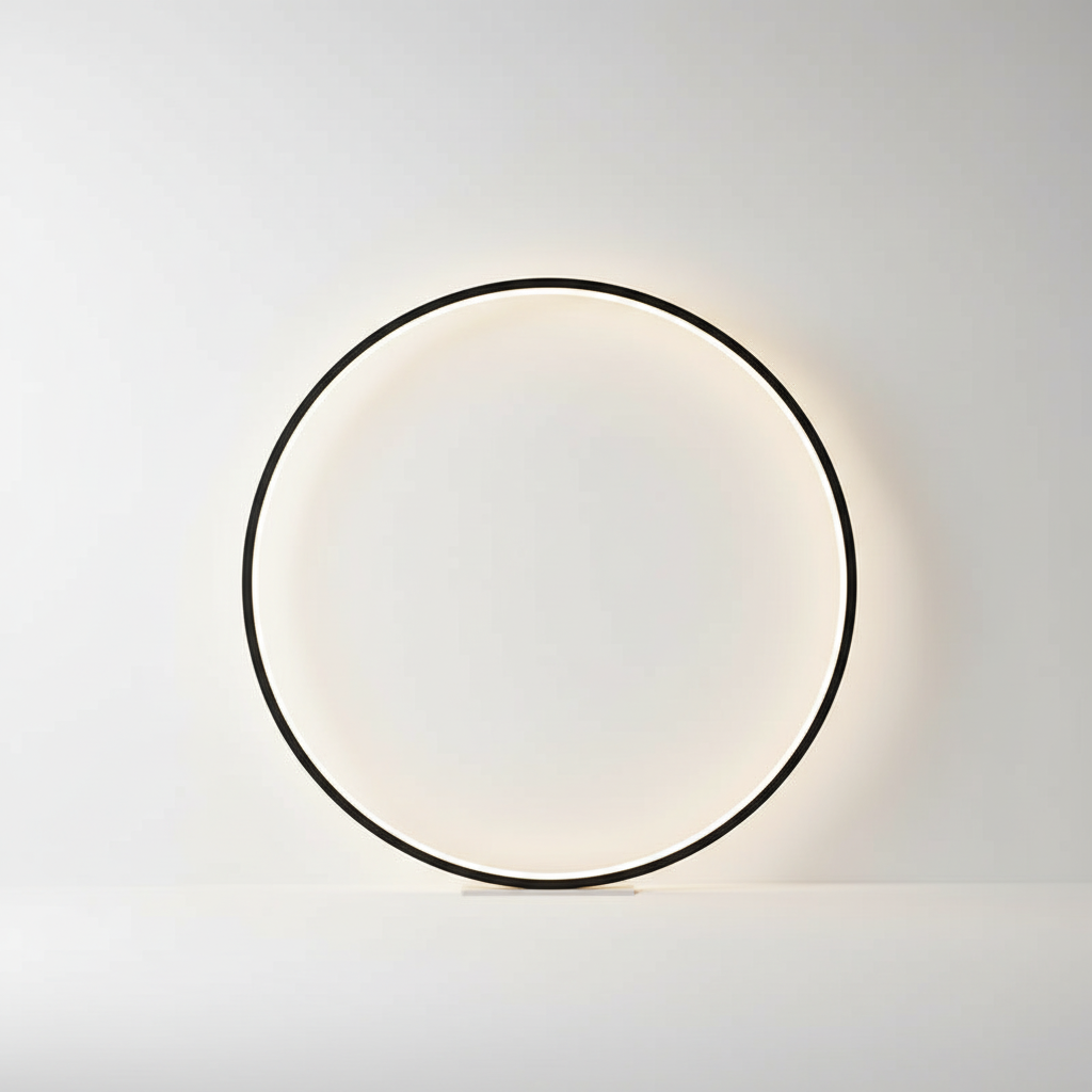 Round Minimalist Wall Lamp - Soft Glow Design