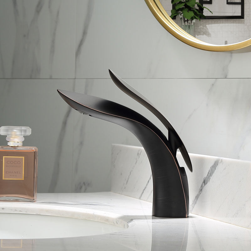 Sleek Brass Bathroom Tap | Chic Handle for Stylish Spaces