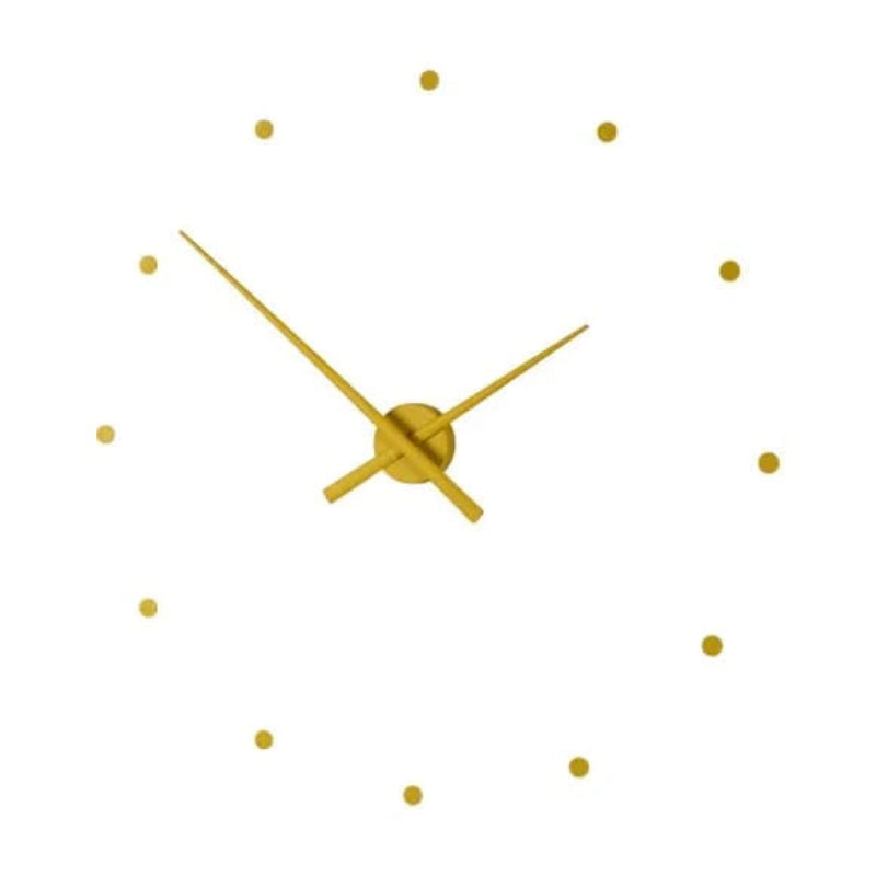 Elegant Silent Quartz Wall Clock with Mirrored Finish