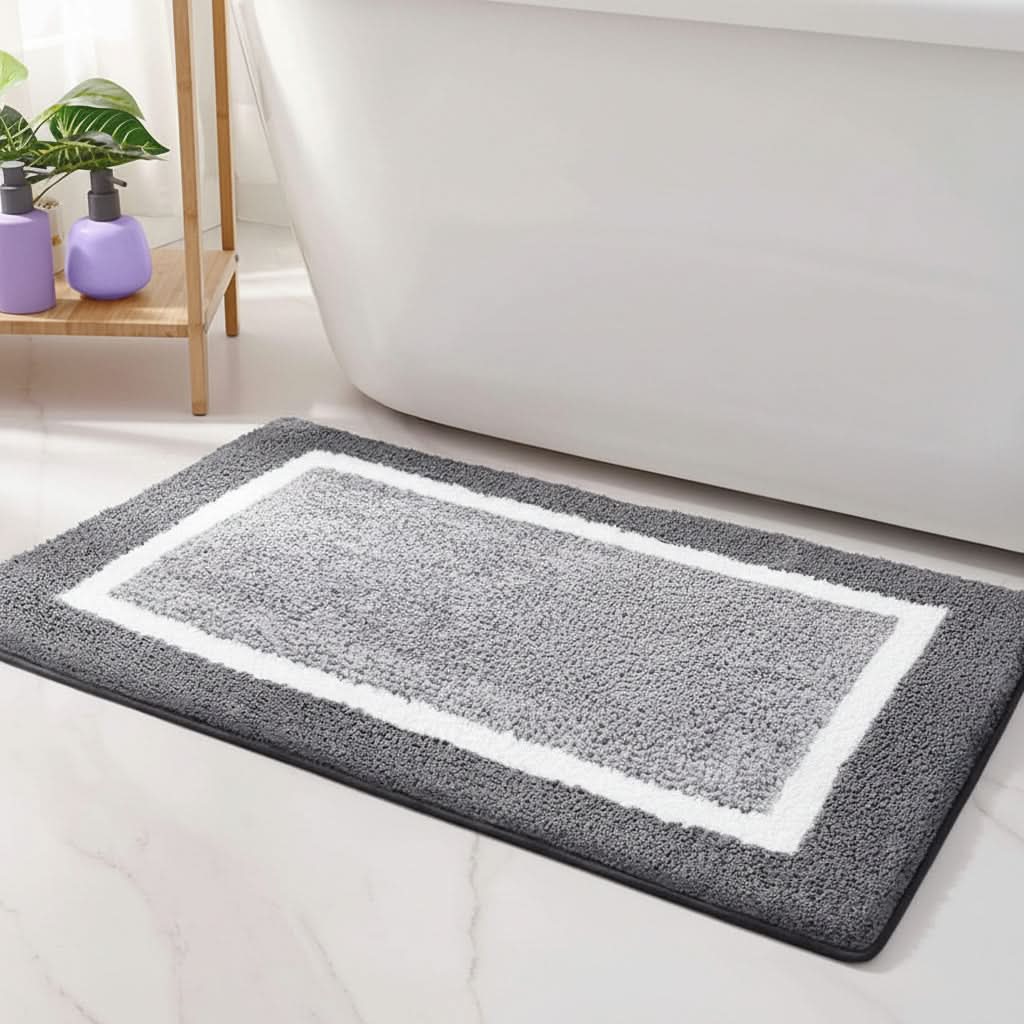 PlushGuard - Ultra-Absorbent Non-Slip Bath Mat for Safety