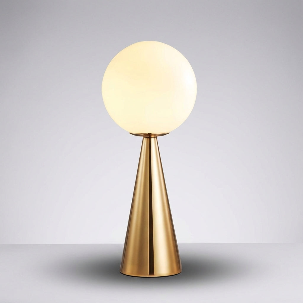 Contemporary Cone-Shaped Table Lamp
