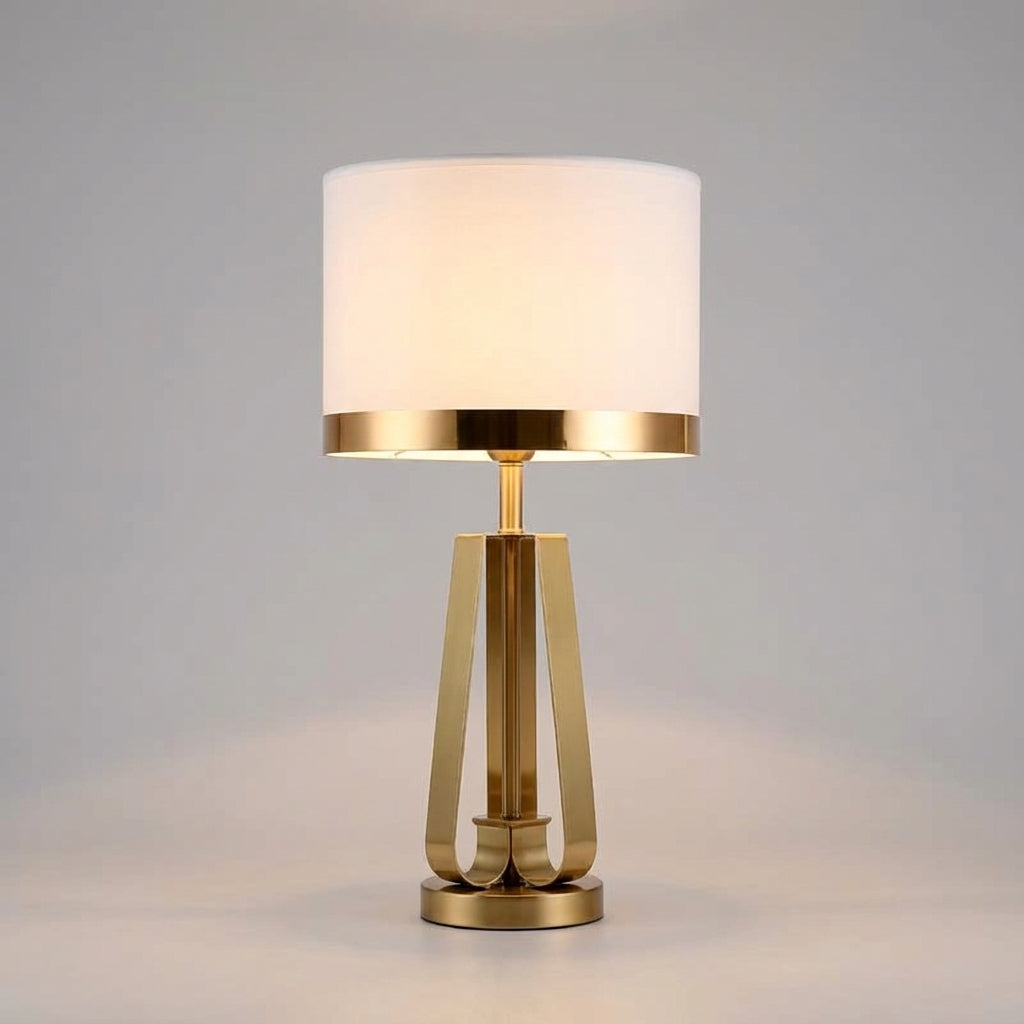 Chic Cone-Shaped Table Lamp with Cozy Fabric Shade