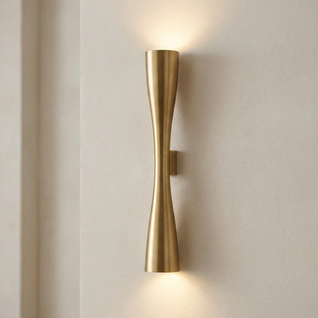 Contemporary Dual Light Wall Fixture