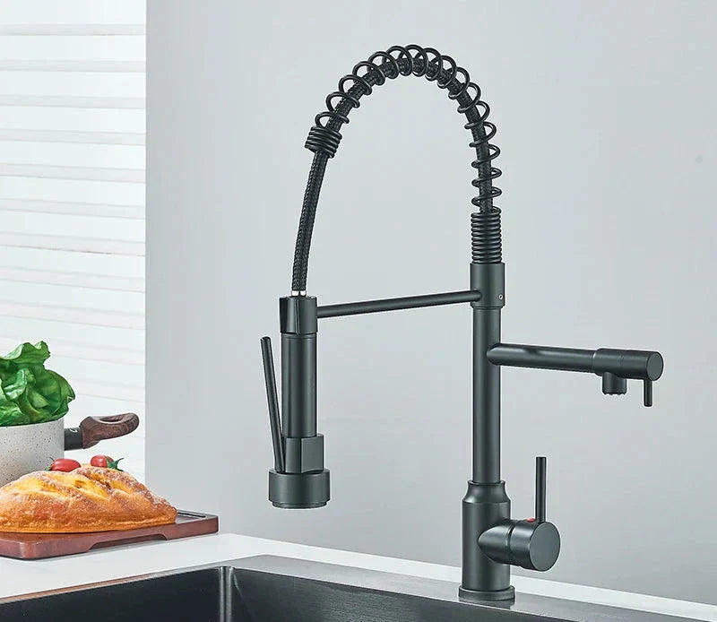 Sleek Culinary Faucet | 360-Degree Swivel Spout with Dual Modes