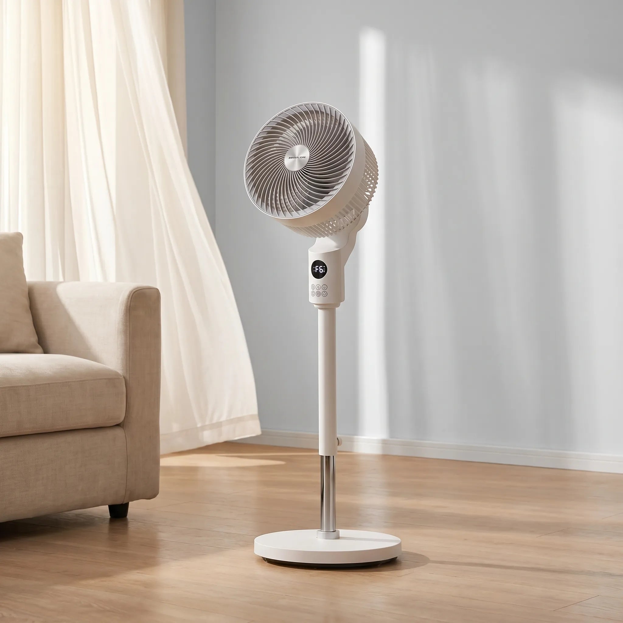 Contemporary Standing Fan with Oscillation Feature