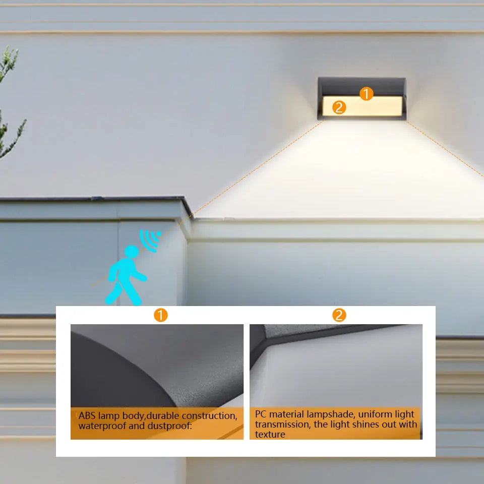 Smart Outdoor Sconce Light | Motion-Activated LED with Weather Resistance
