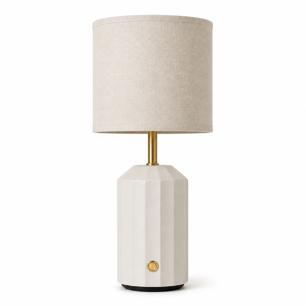 Sleek Touch-Activated LED Table Lamp with Rechargeable Battery