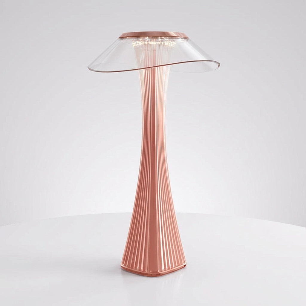 Sculpted Accent Lamp with Modern Design