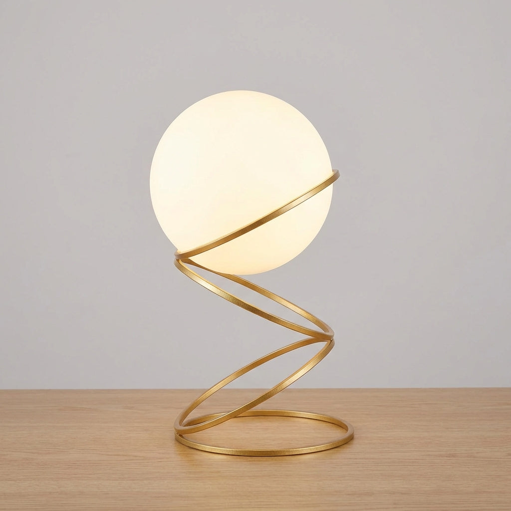 Spiral Design Table Lamp - Contemporary Style