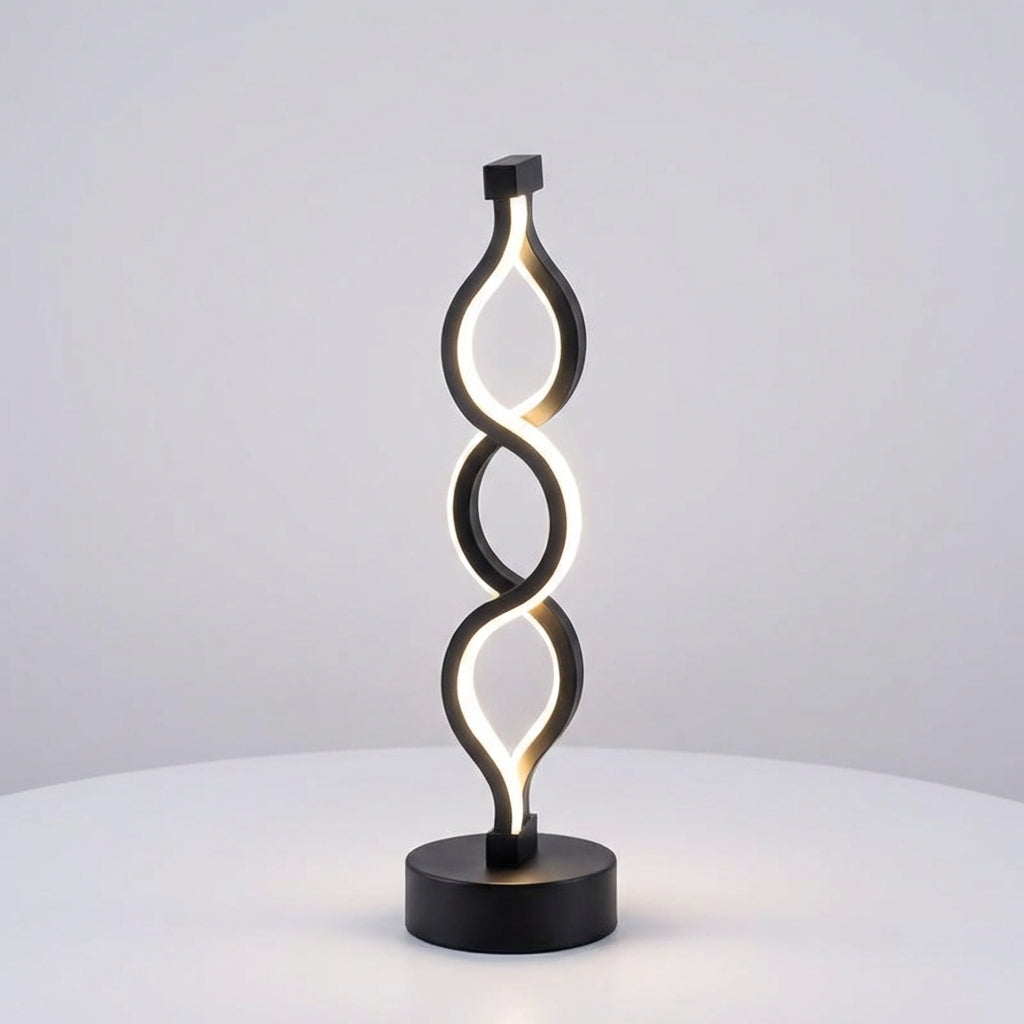 Spiral Design Table Lamp - Contemporary Style
