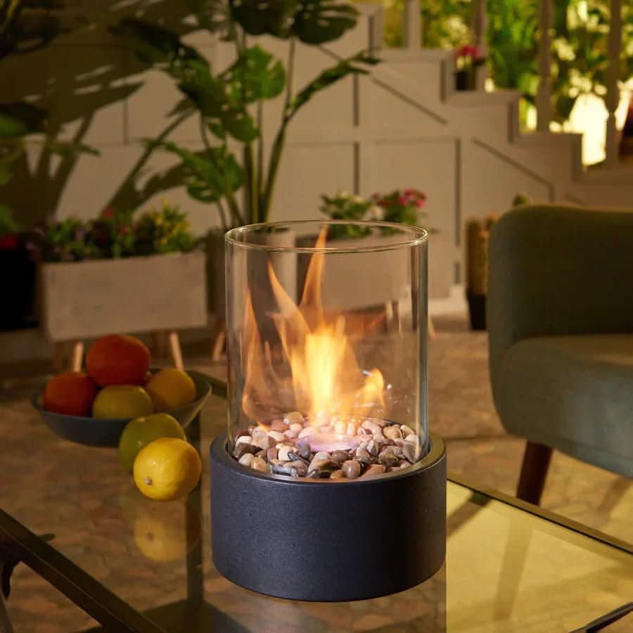 CozyGlow – Stylish Bioethanol Tabletop Fire Pit for Any Space