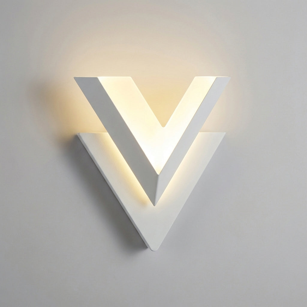 V-Shaped Contemporary Wall Light Fixture