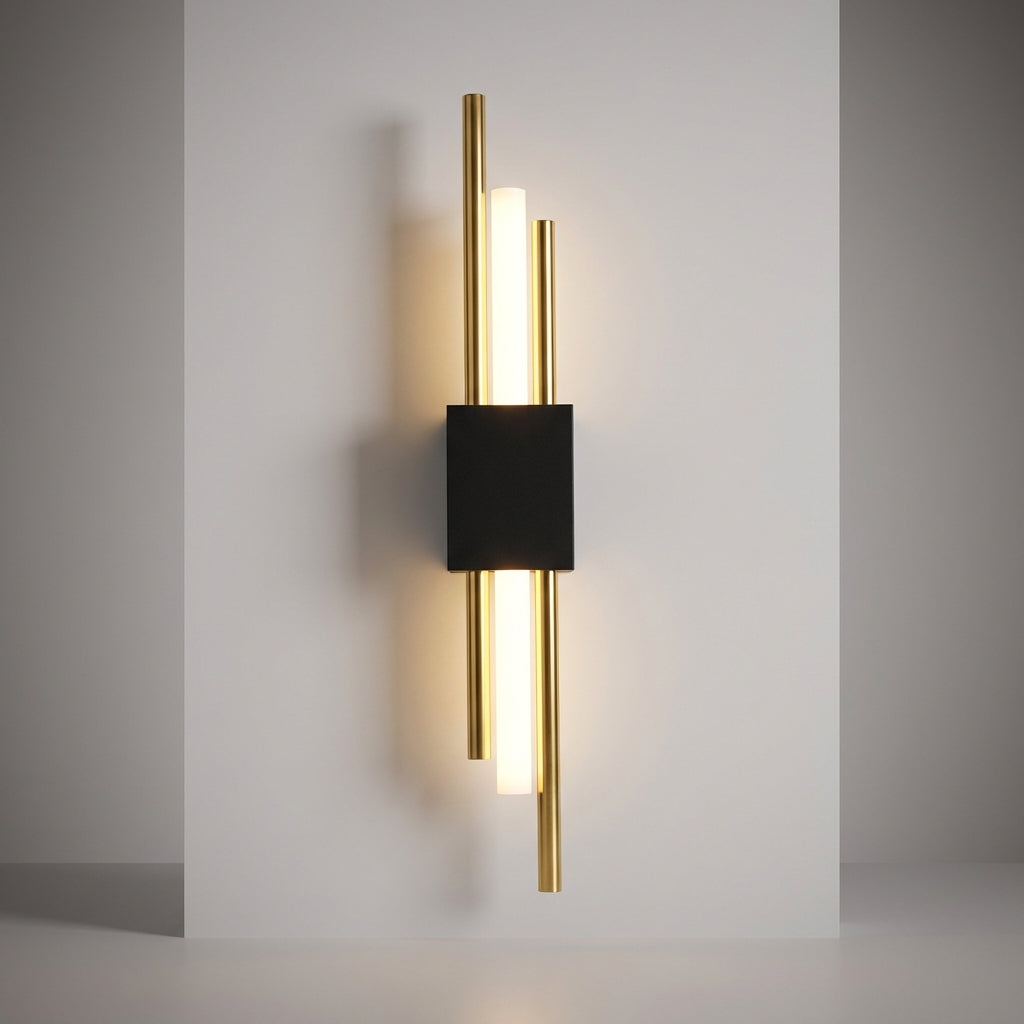 Contemporary Vertical Wall Light Fixture