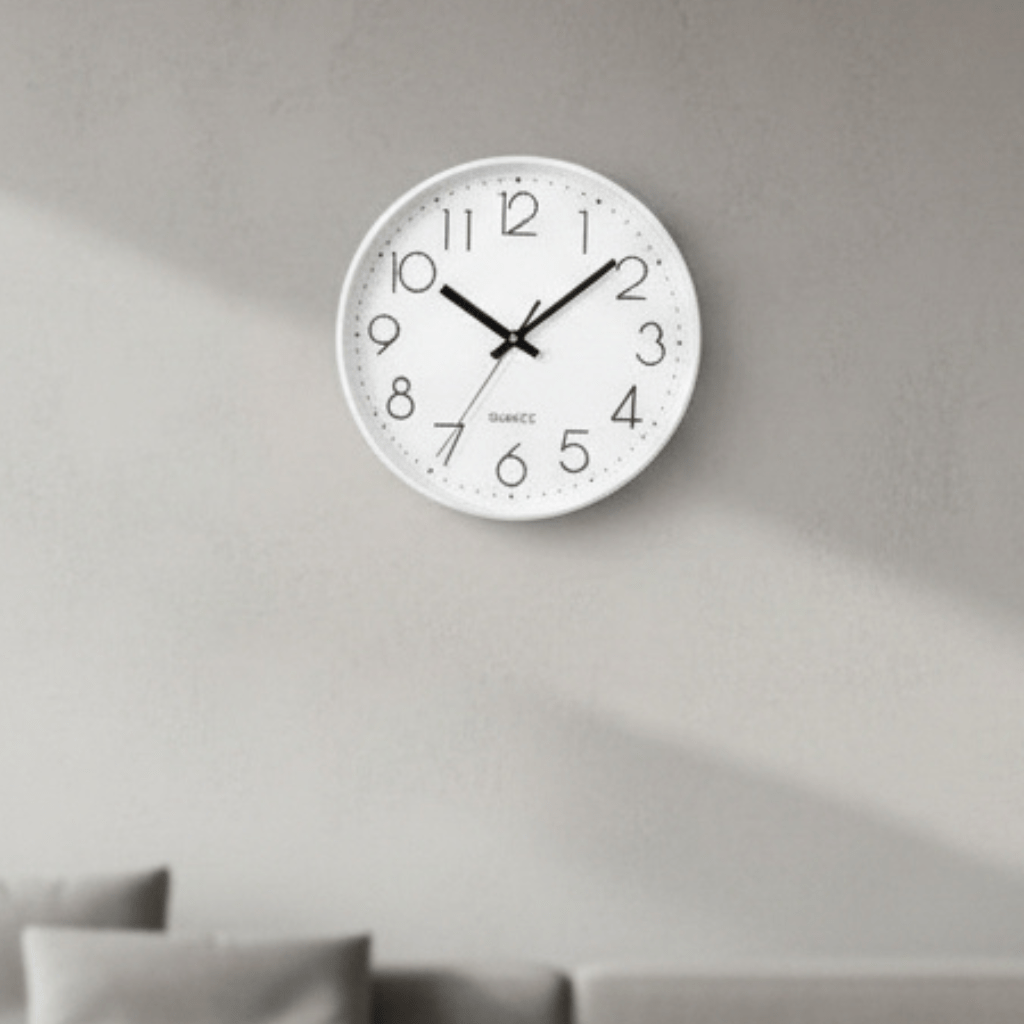 Elegant Indoor Wall Clock with Silent Quartz Mechanism